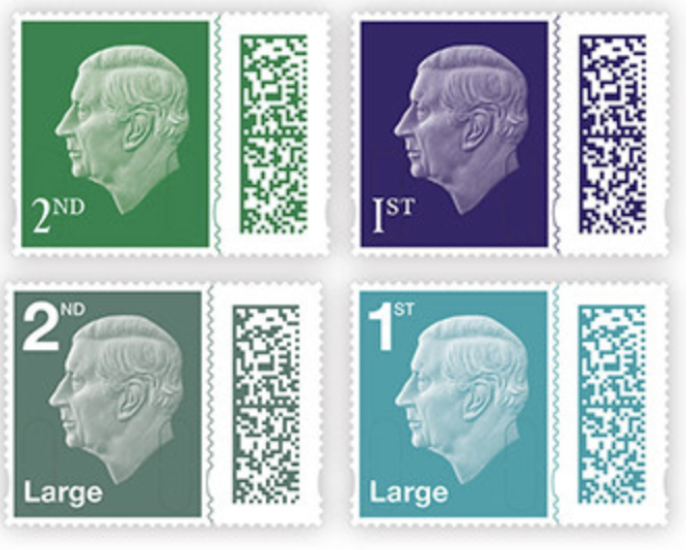 king Charles III stamps